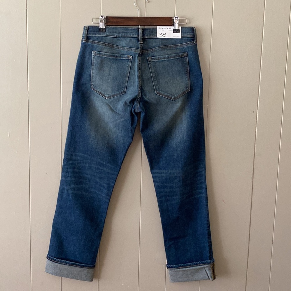 Banana Republic Low Rise Jeans Straight Fit, Straight Leg Size 28 NWT - Picture 3 of 10